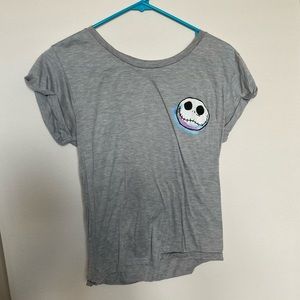Hot Topic Jack Skellington Shirt with Cuffed Sleeves